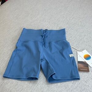 Vuori Women's Daily Light French Blue Bike Shorts